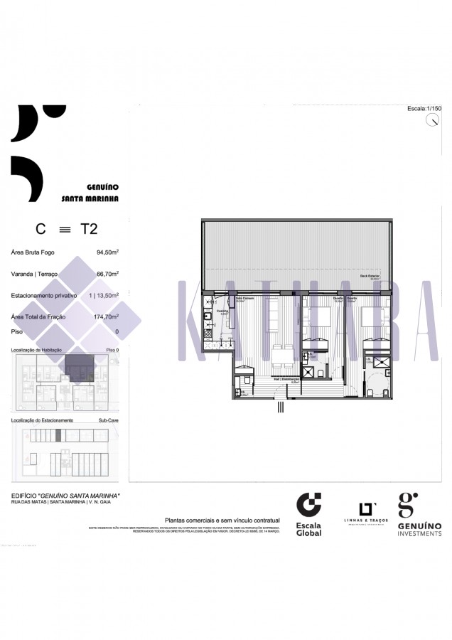 Apartamento T2 - Santa Marinha