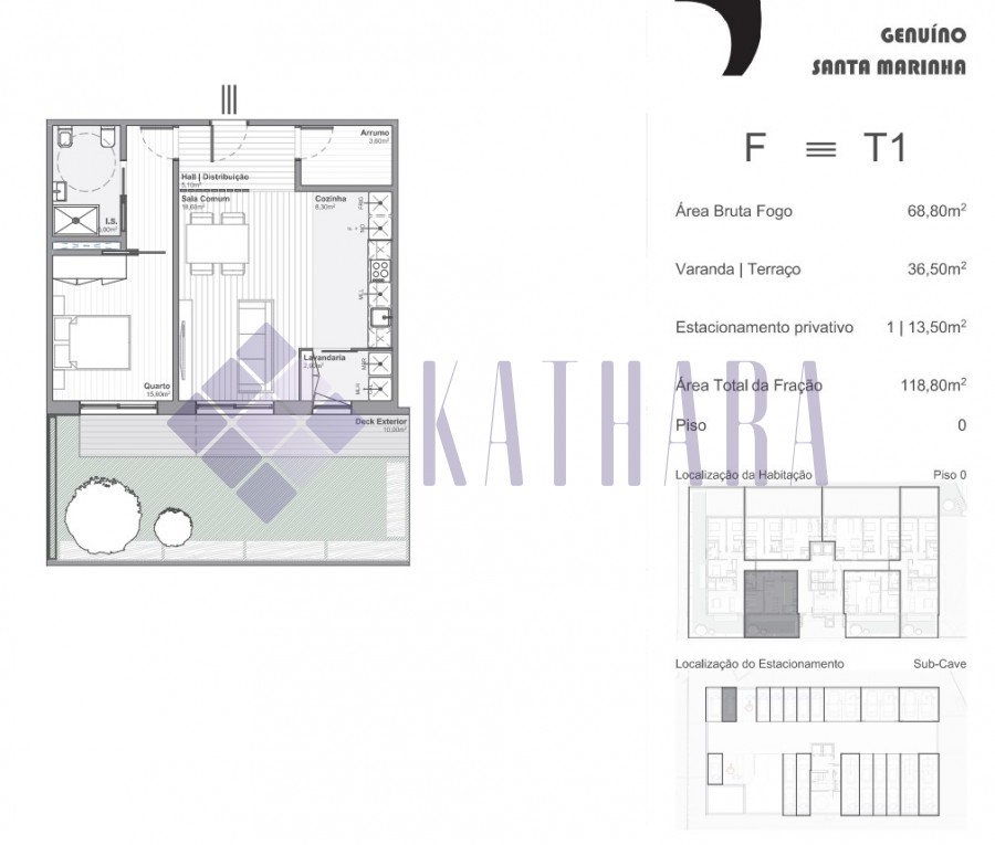 Apartamento T1 - Santa Marinha
