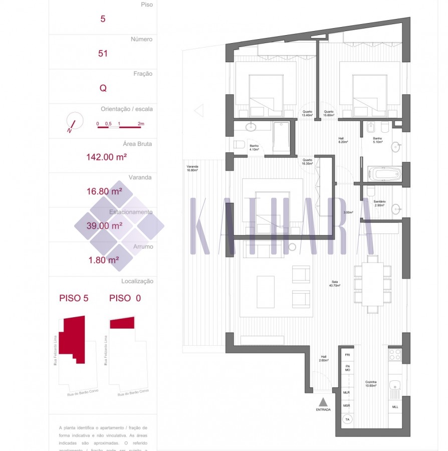 Apartamento T3 - Cobertura