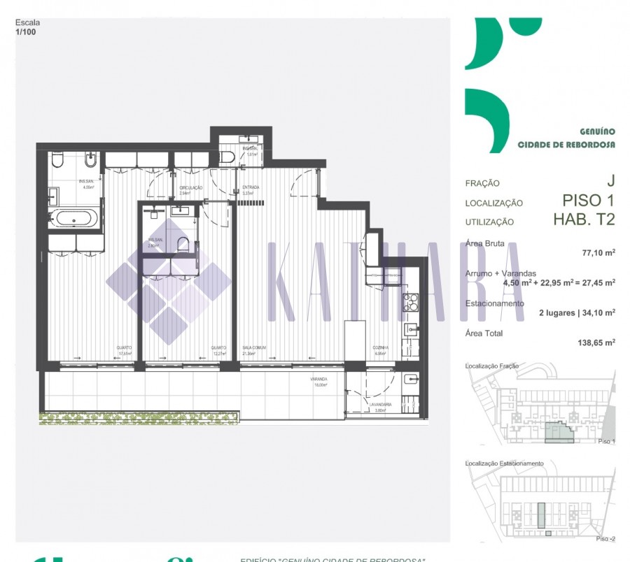 Apartamento T2 - Rebordosa