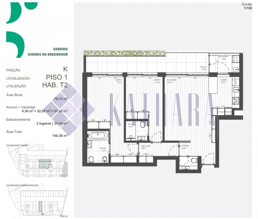 Apartamento T2 - Rebordosa